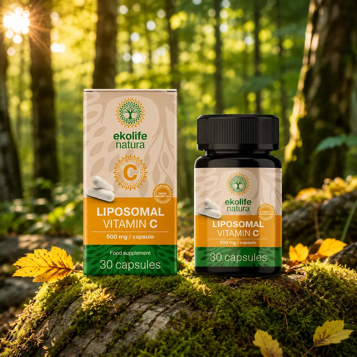 Ekolife liposomalni vitamin C u šumi